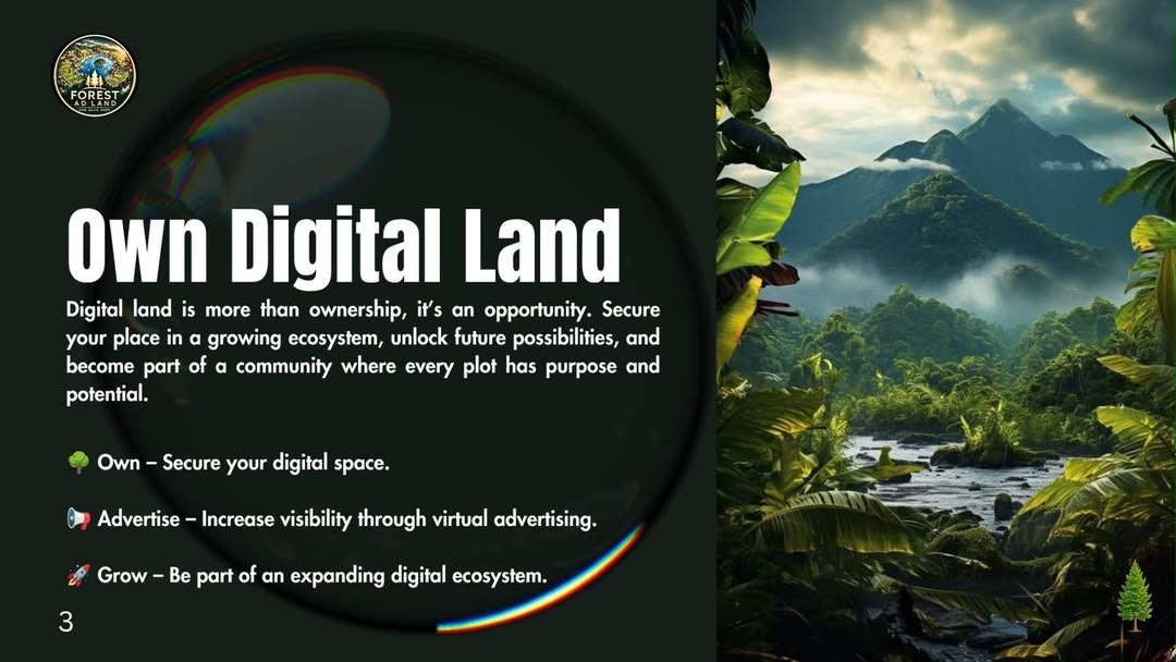 Own Digital Land in Forest Ad Land